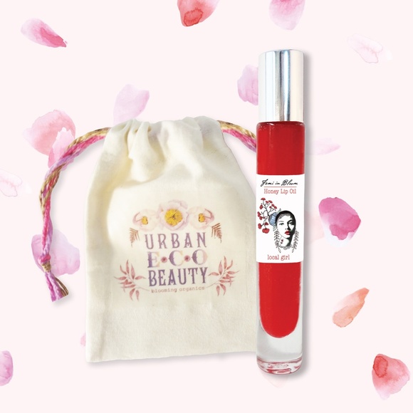 Juicy Honey Lip Oil Serum / Ultra Glossy Sheer Red, Hydrating High Shine Gloss - Picture 3 of 14